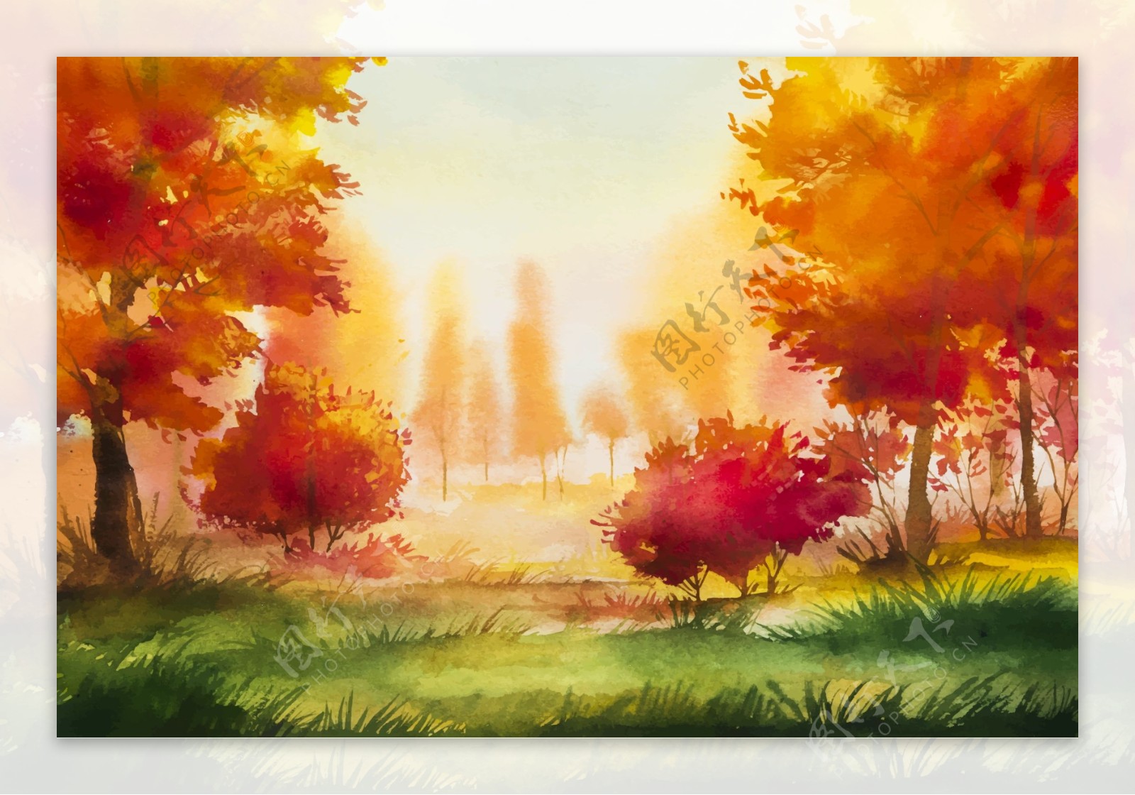秋季画背景
