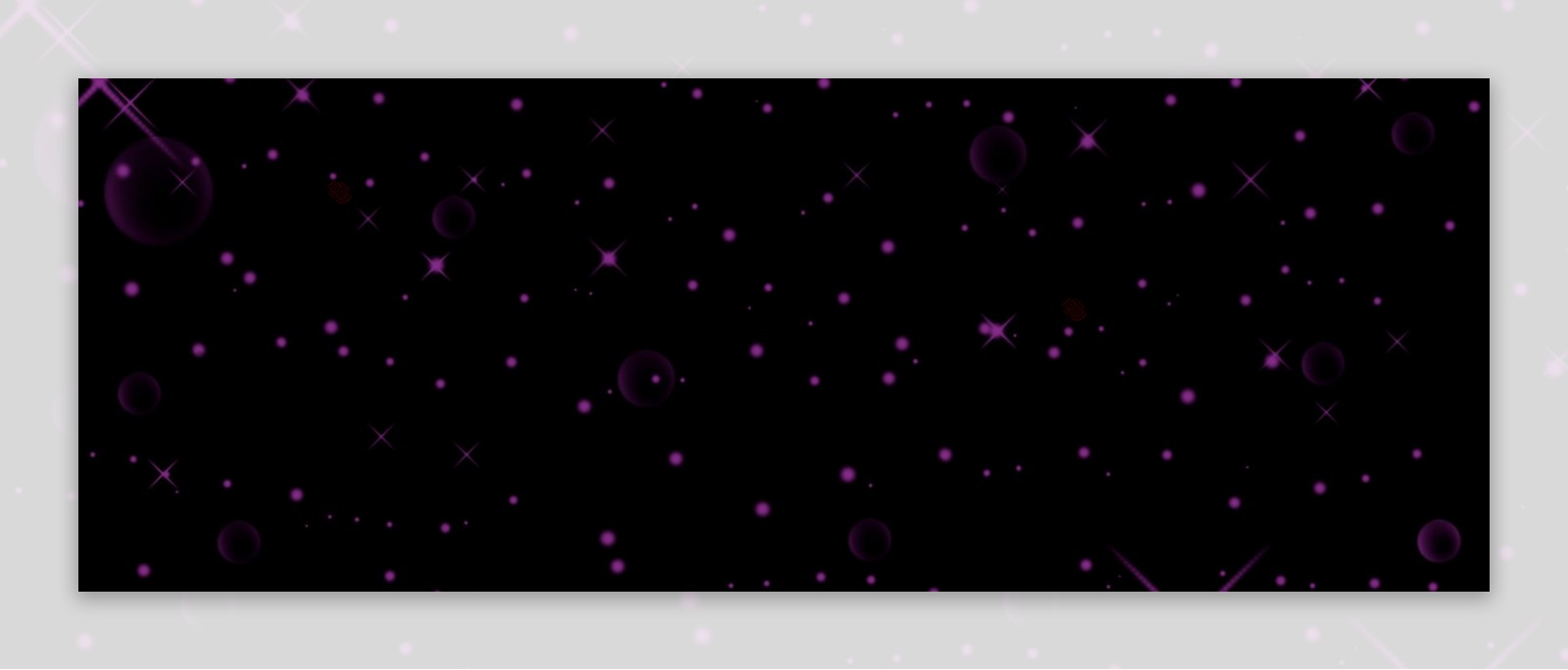 唯美浪漫紫色背景星星气泡banner