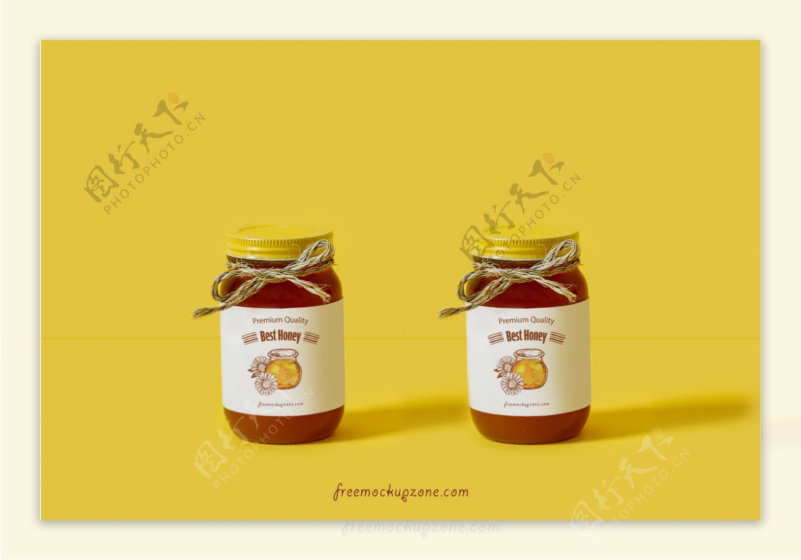 蜂蜜果酱食品包装罐模板样机