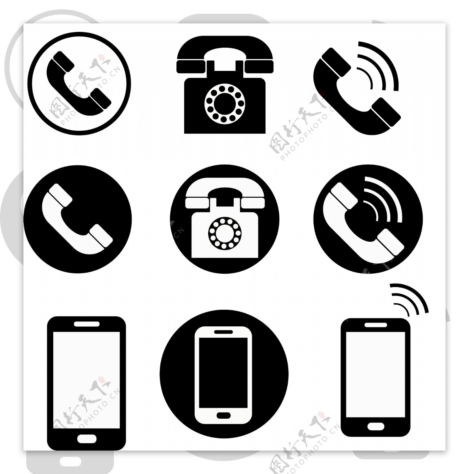 矢量电话标志设计图__广告设计_广告设计_设计图库_昵图网nipic.com