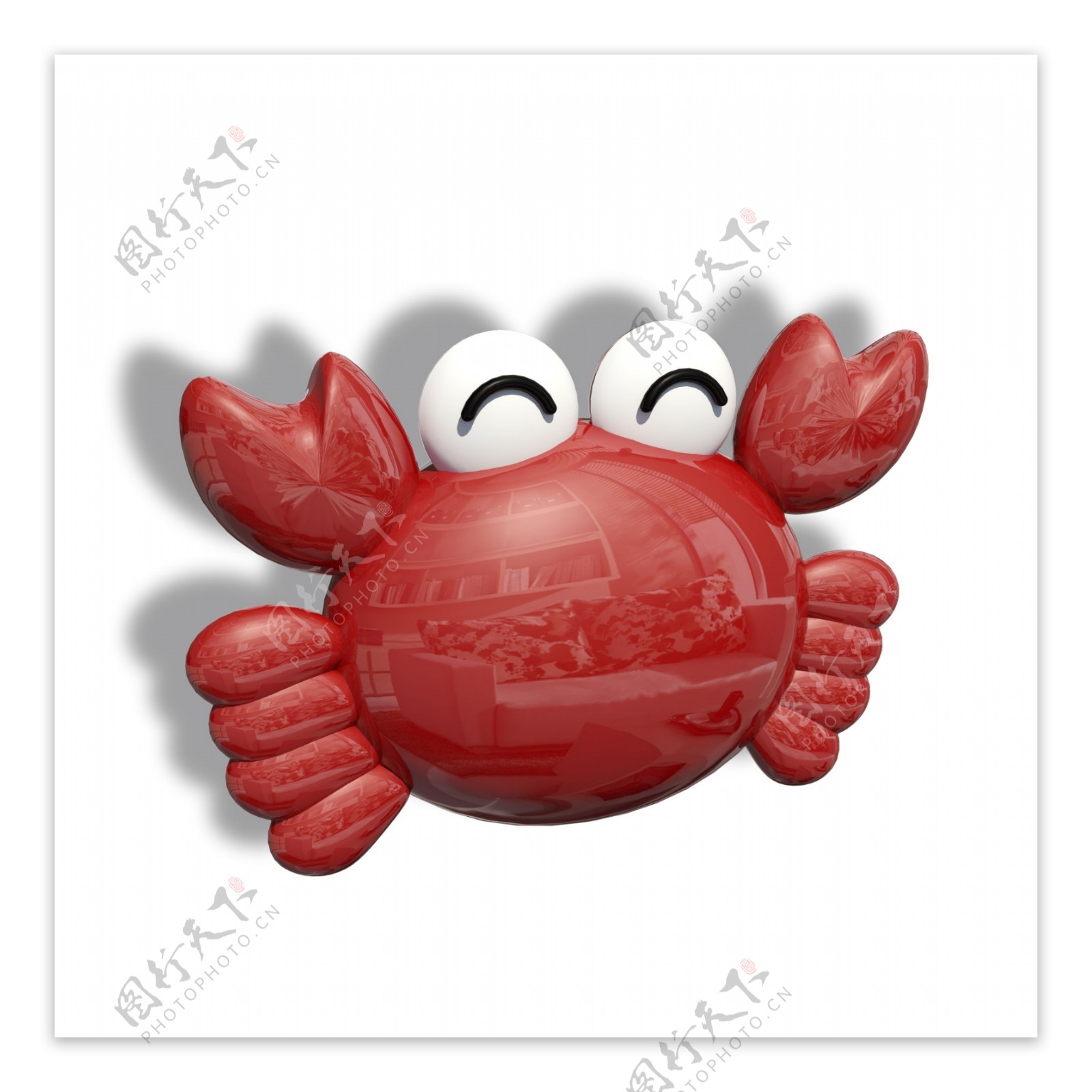 可爱的塑料玩具螃蟹