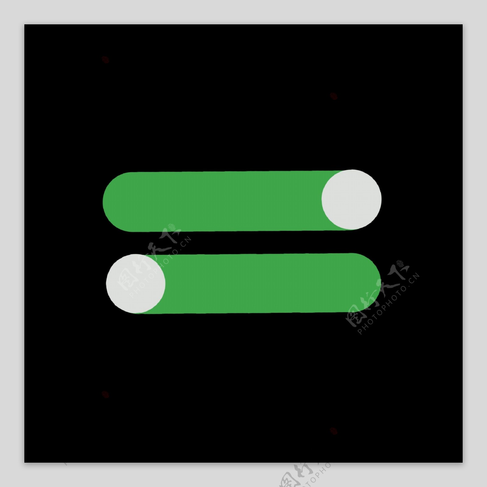 绿色移动样式图标