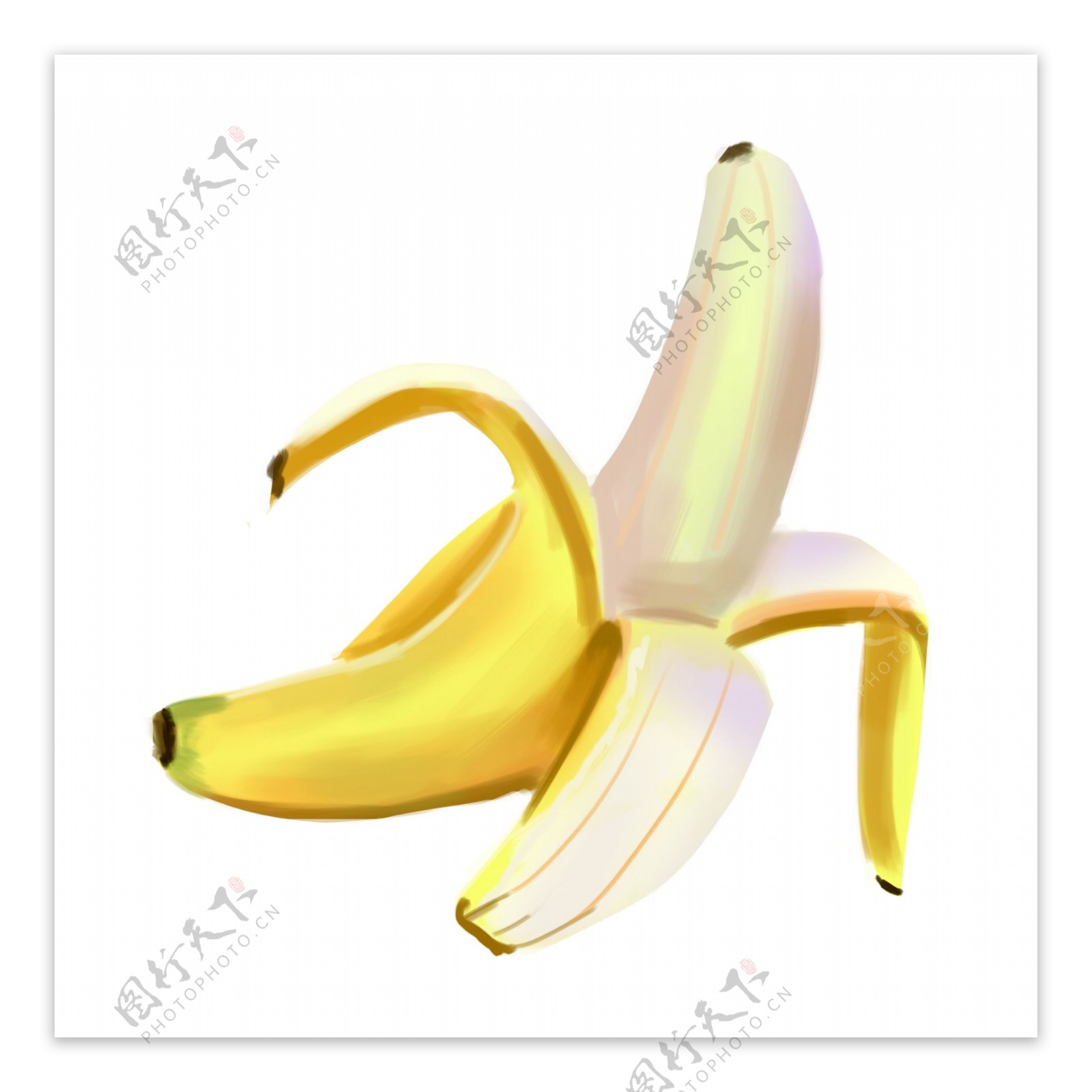 手绘卡通水果系列香蕉