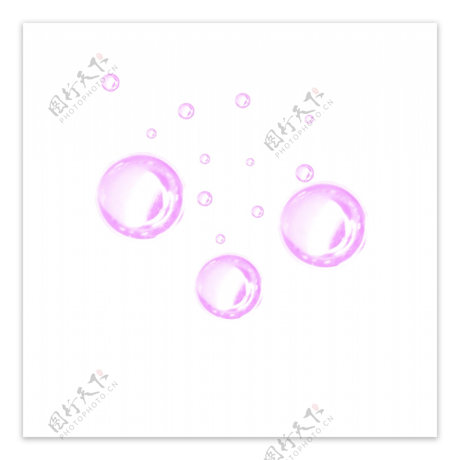 粉红色泡泡气泡元素