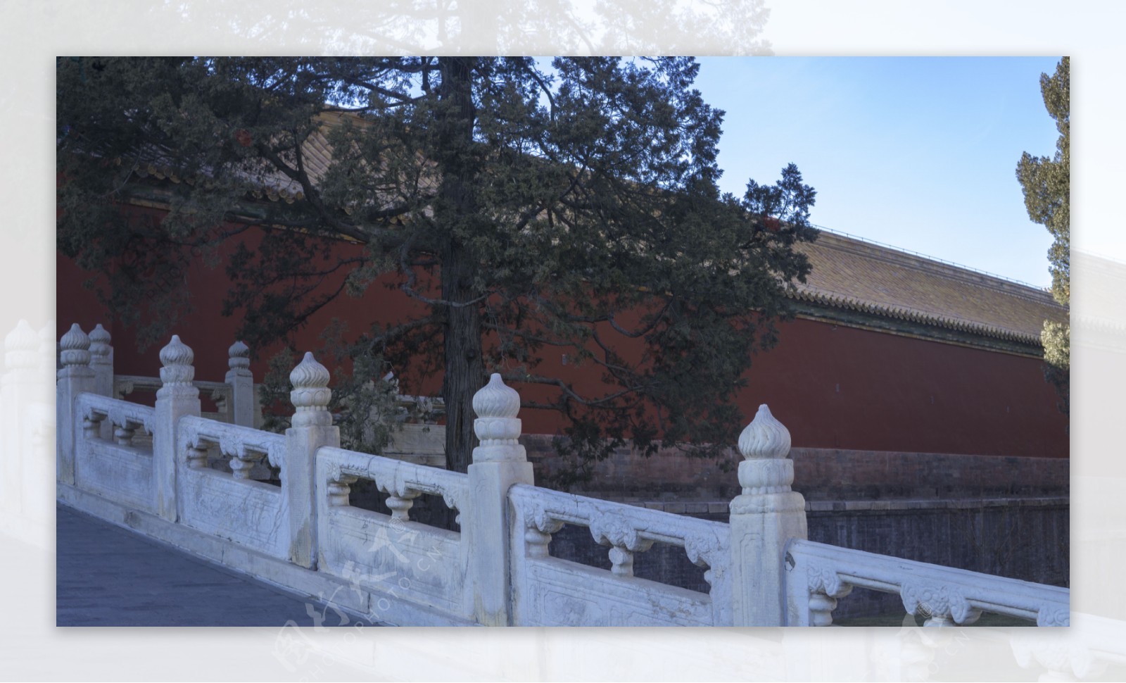 北京天安门台阶石柱扶手