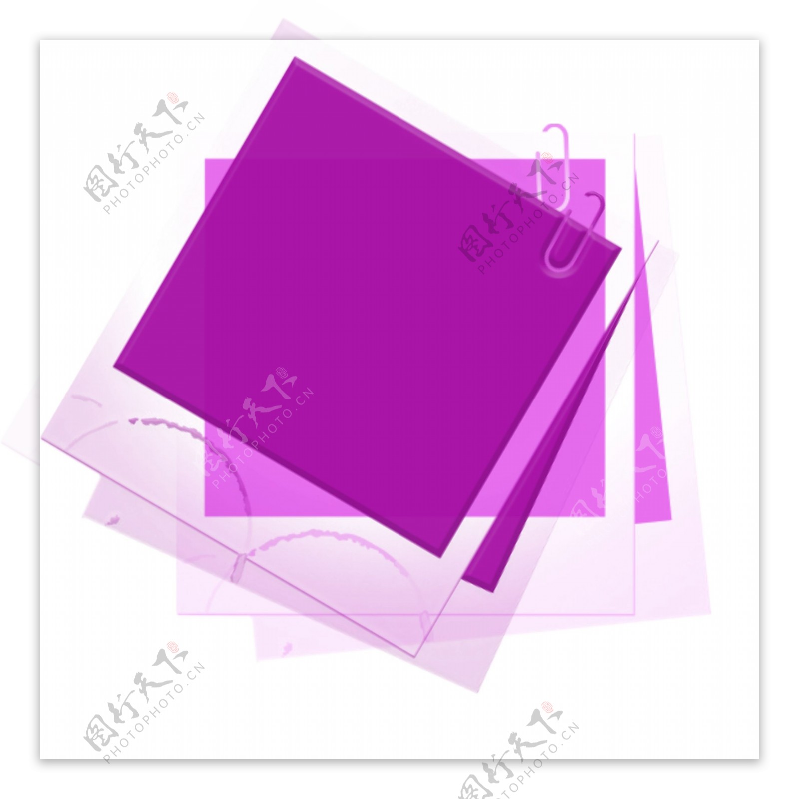 边框几何紫色相框