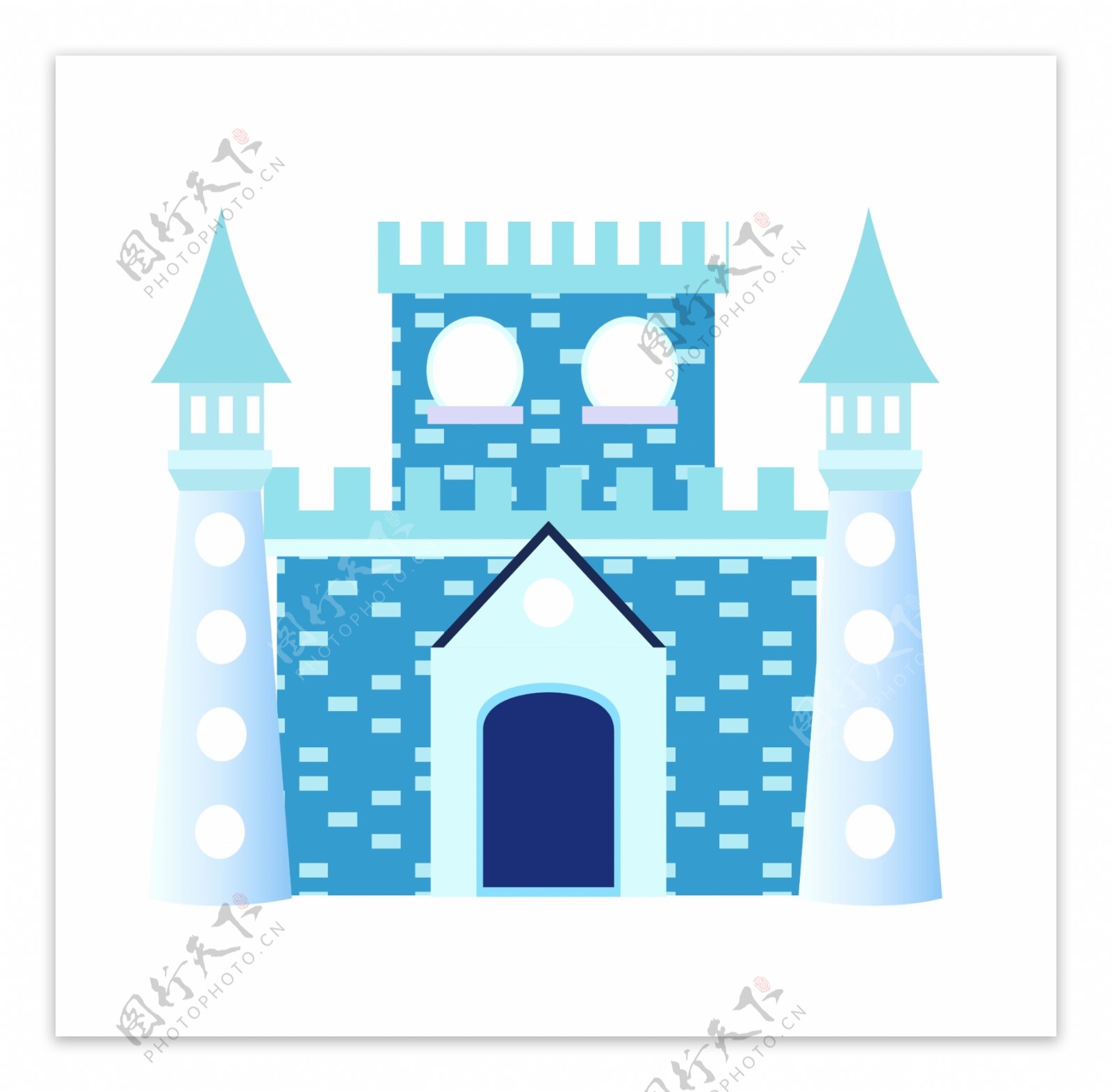 梦幻童话天蓝色城堡