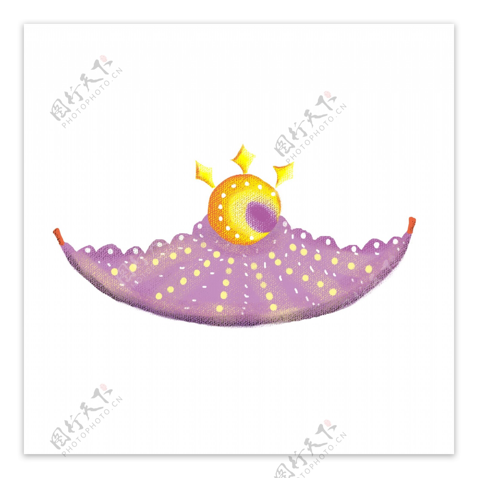 紫色月亮皇冠PNG图片