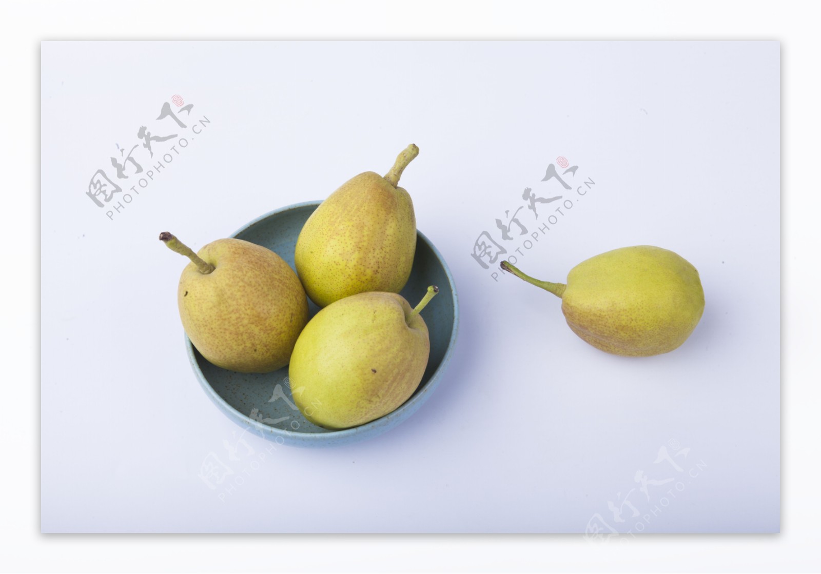 新鲜香梨实物图摄影图2