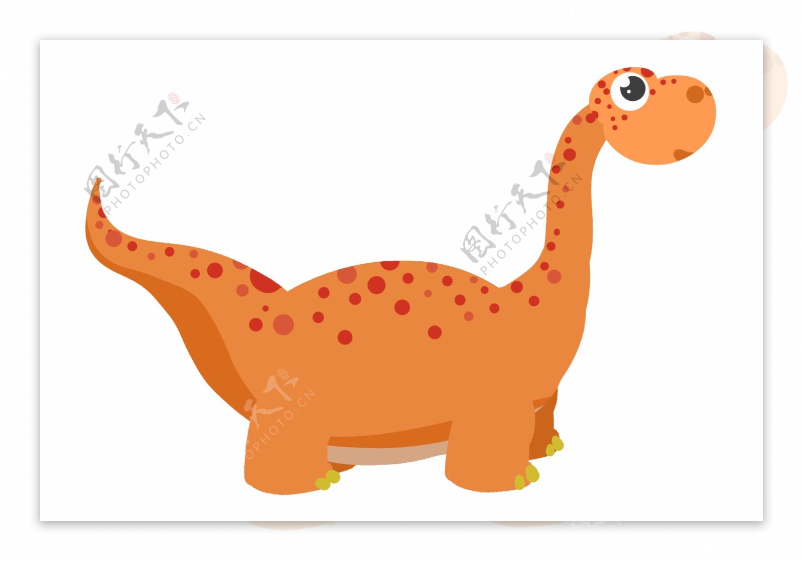 漂亮的动物恐龙插画