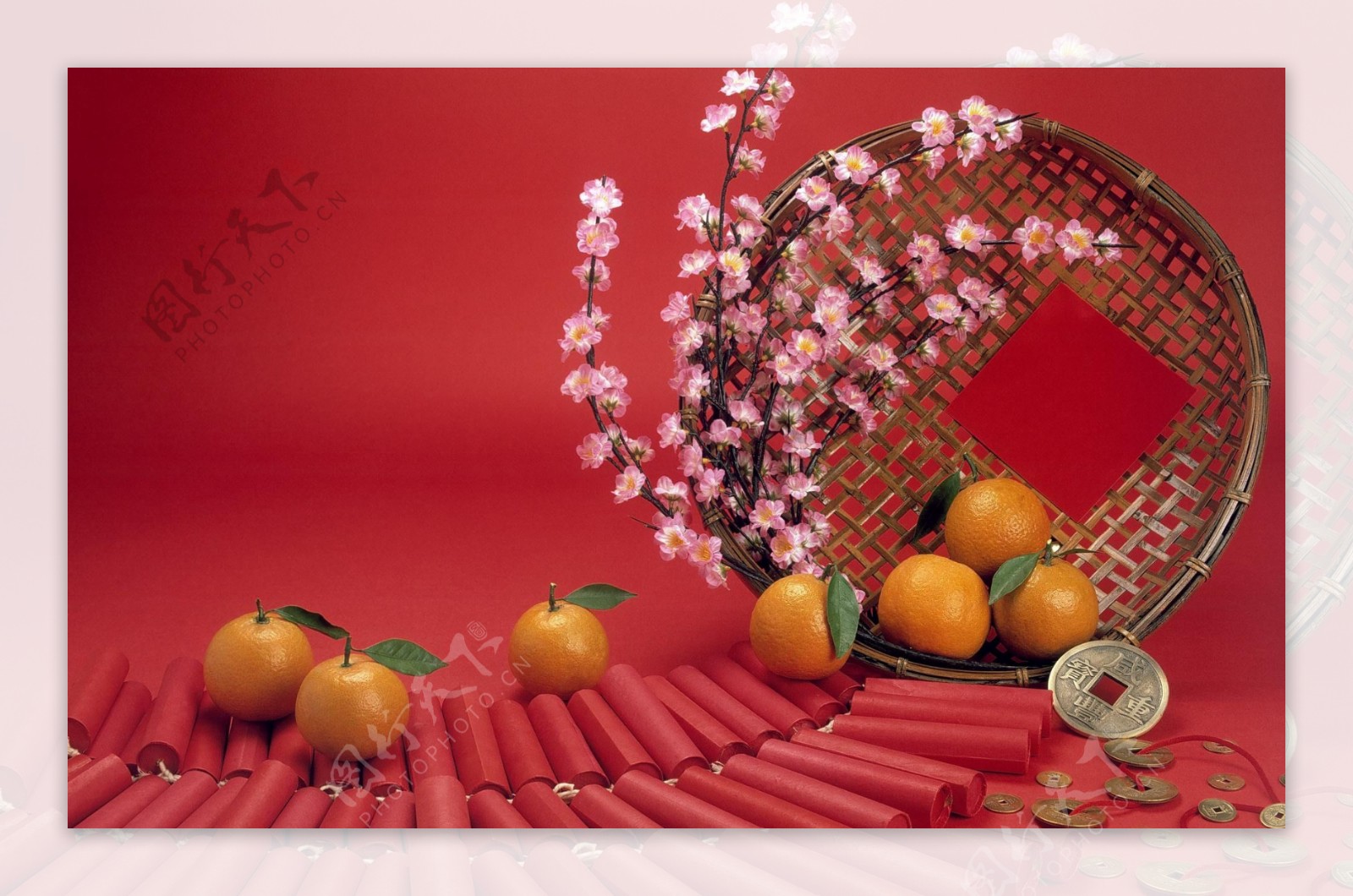 新春春节新年喜庆壁纸背景红色