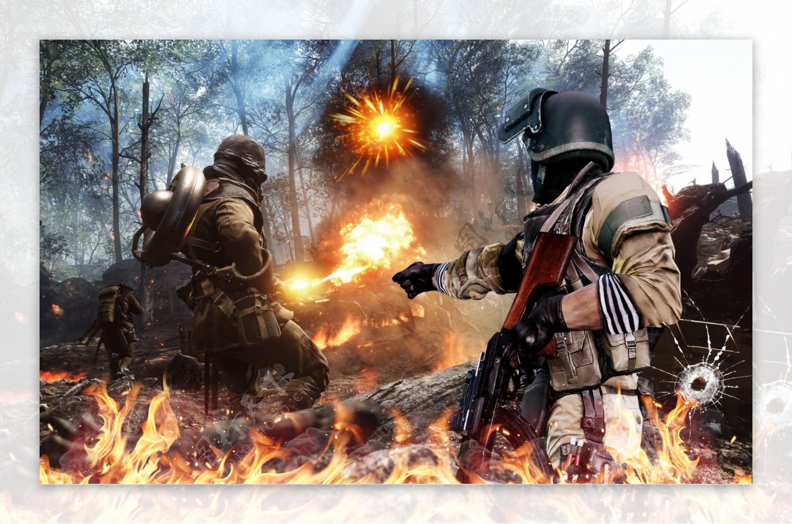 网吧电子游戏战争海报设计