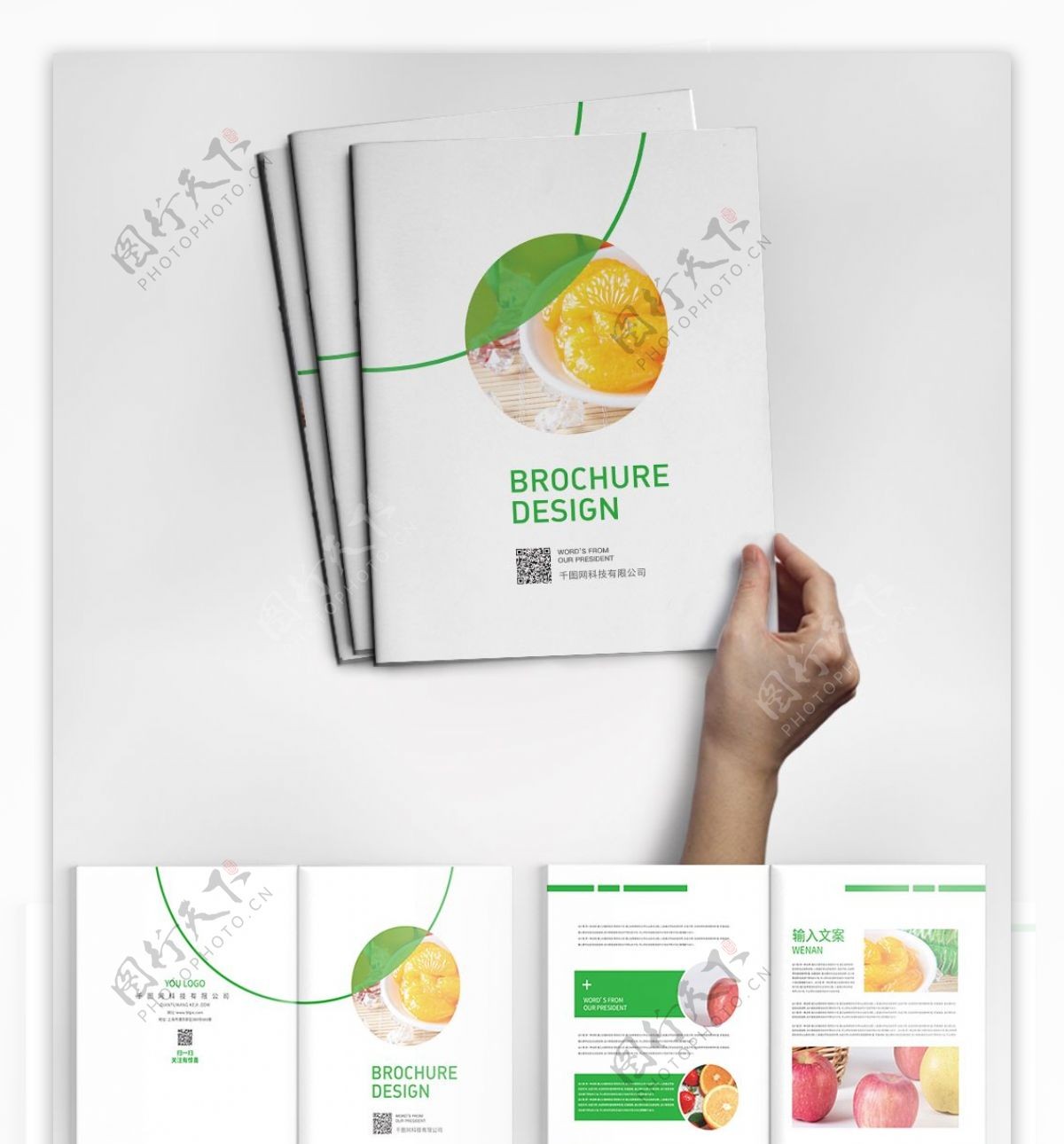 绿色水果画册设计