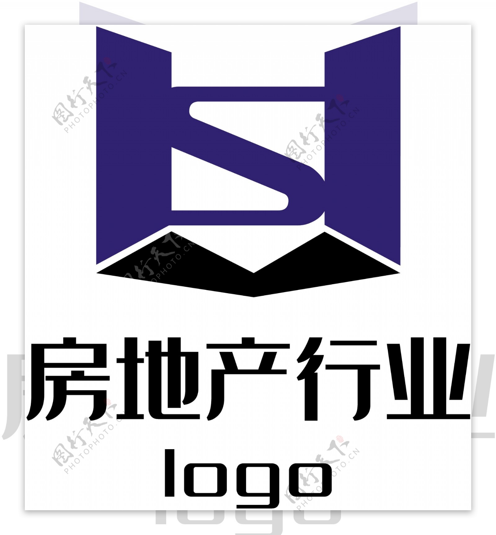 蓝色s房地产行业logo