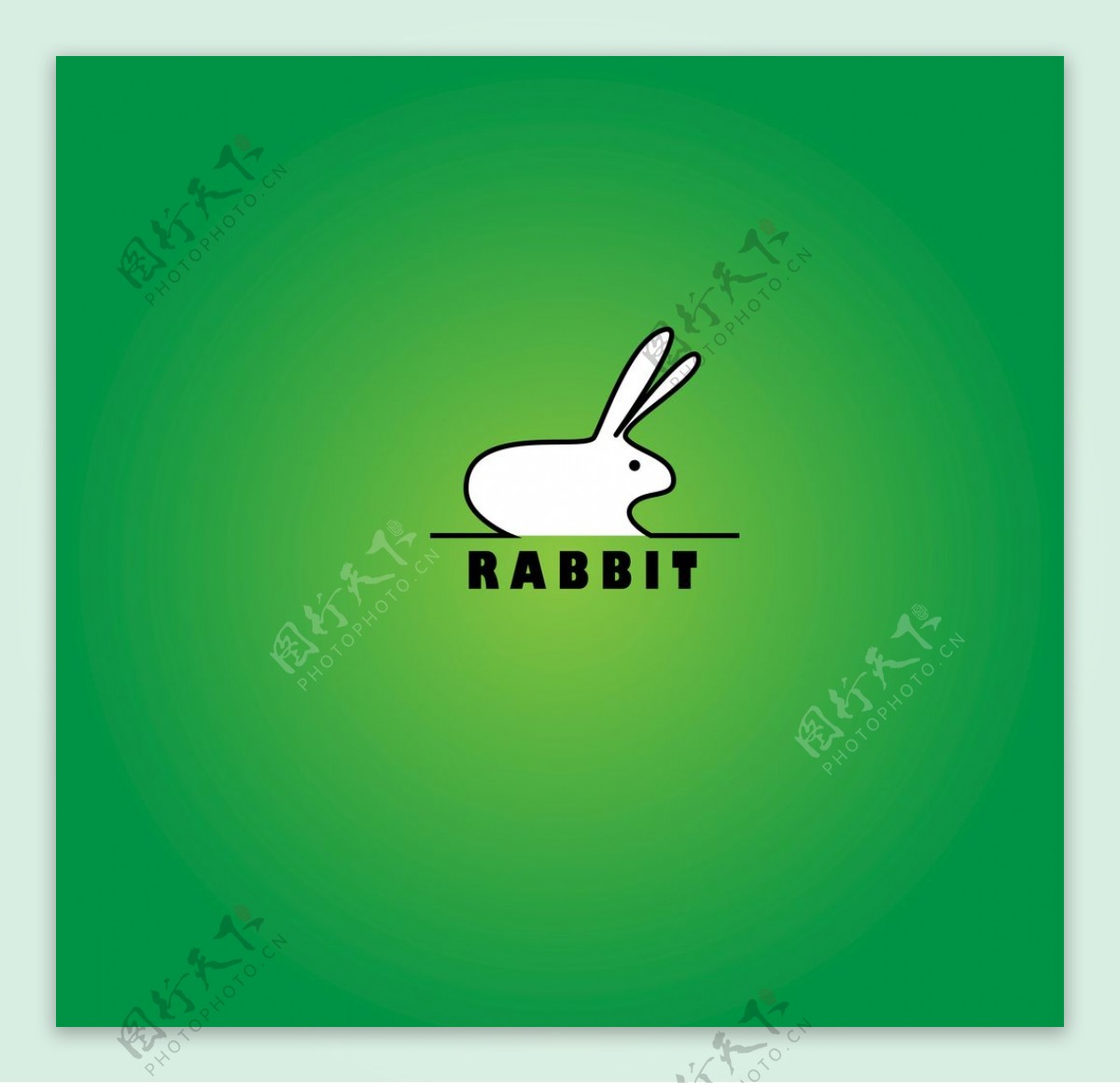 简约兔子logo