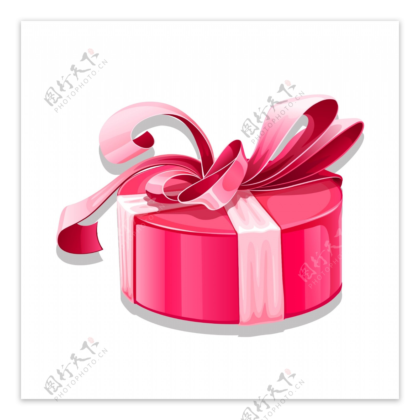 粉色浪漫礼盒装饰元素