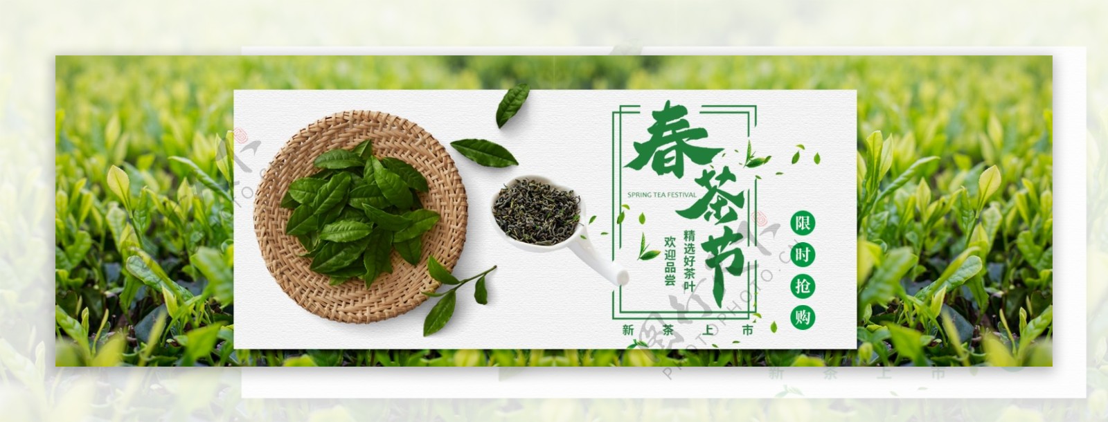 春茶节淘宝促销banner设计