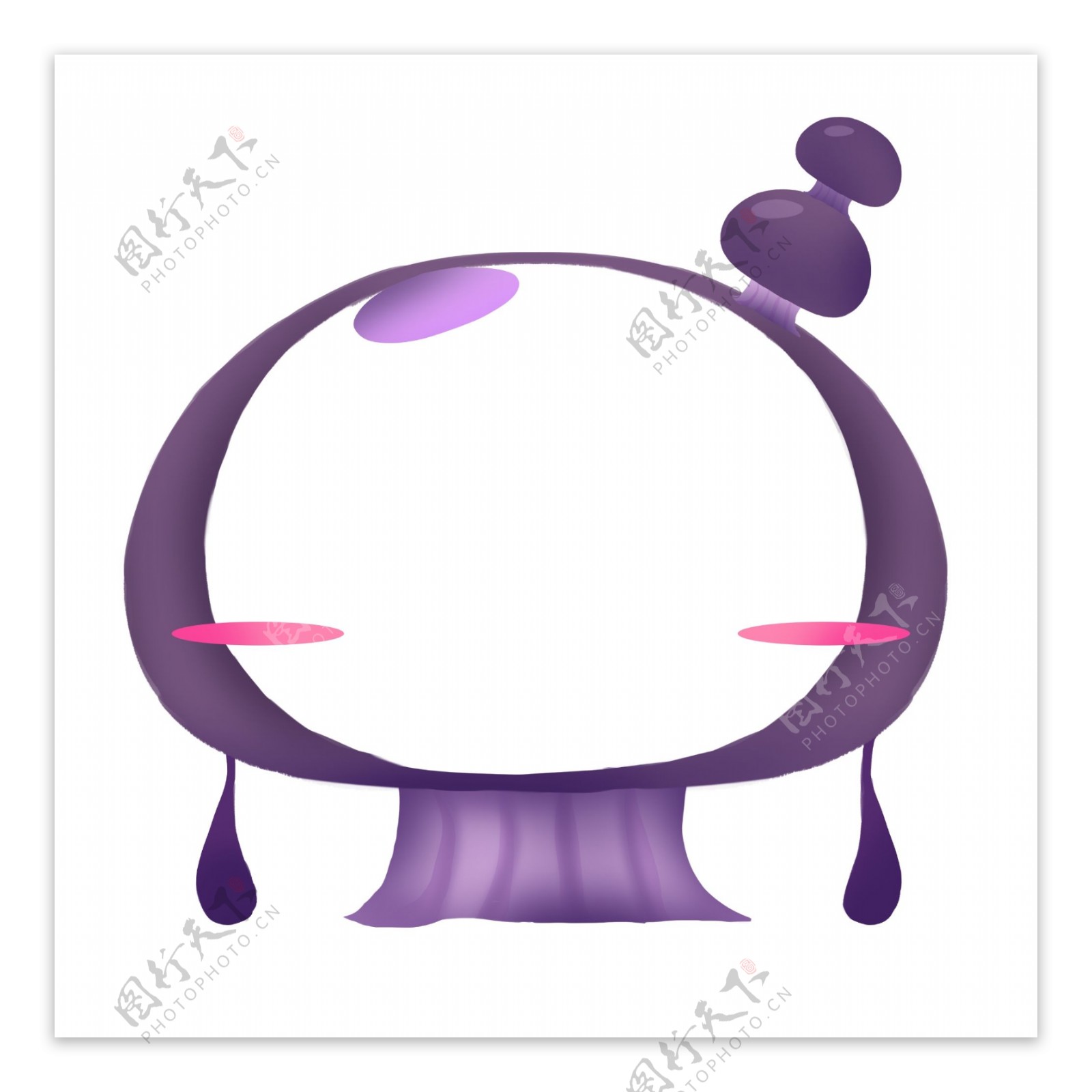 紫色立体图案插图
