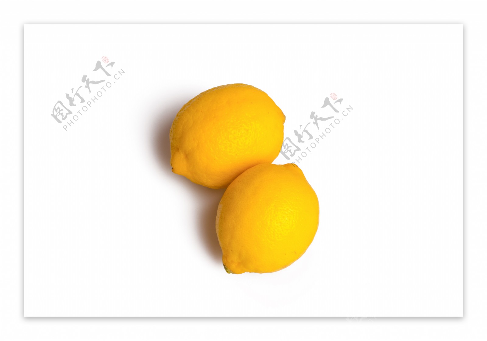新鲜水果柠檬白底元素