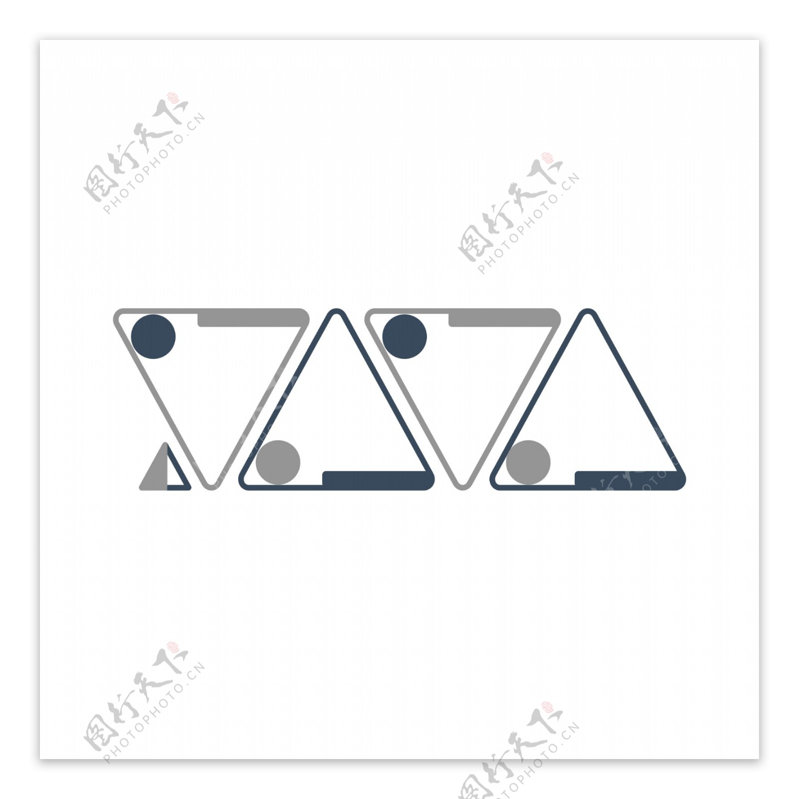 PPT科技线条三角形装饰