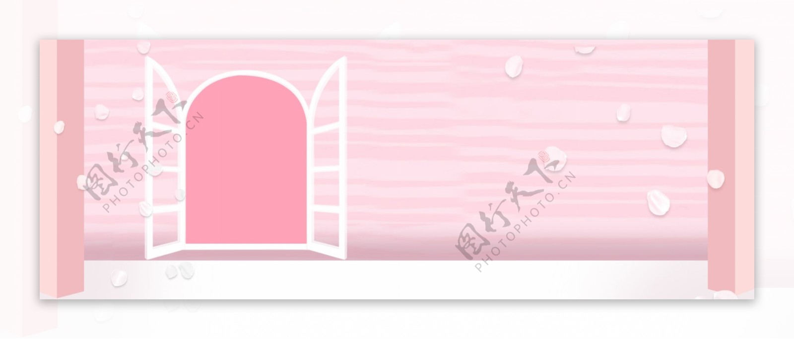 粉色少女化妆品banner