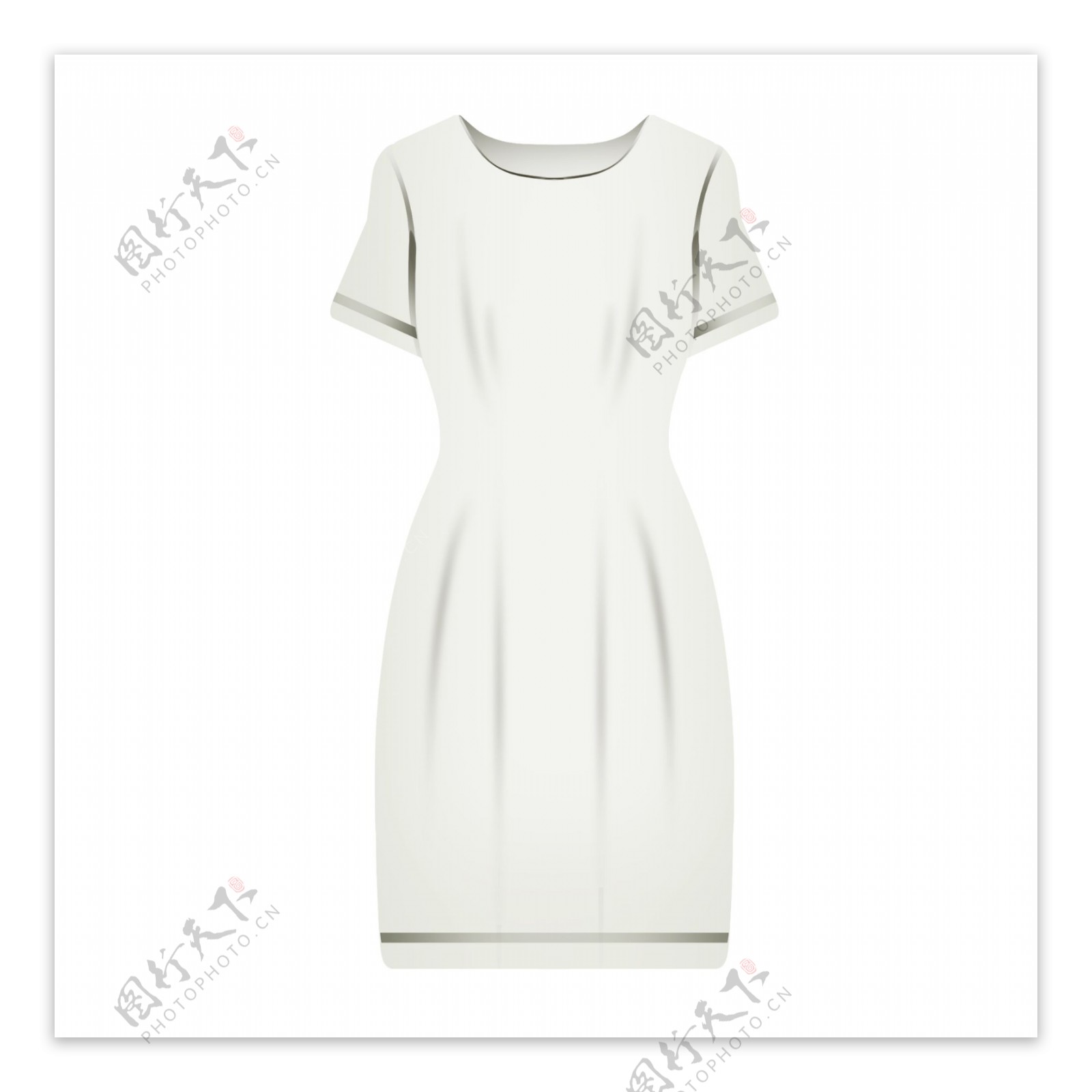 美丽的白色连衣裙