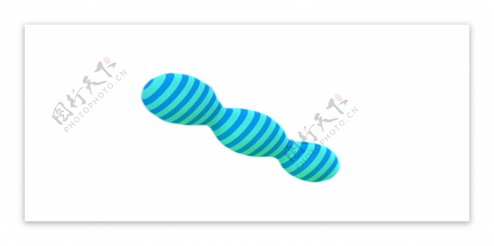 蓝色花纹卡通气球png素材