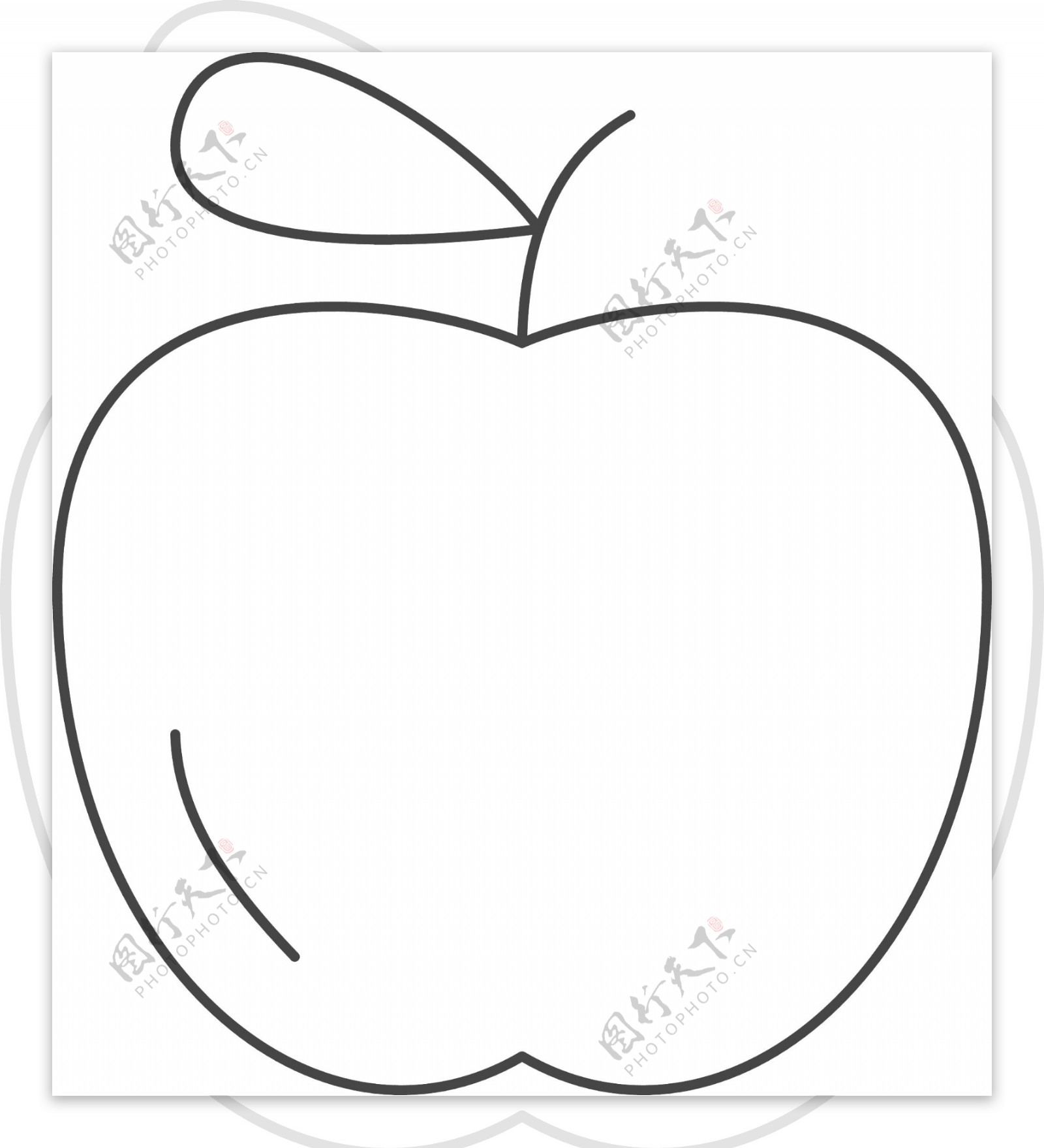 卡通苹果图案免抠图