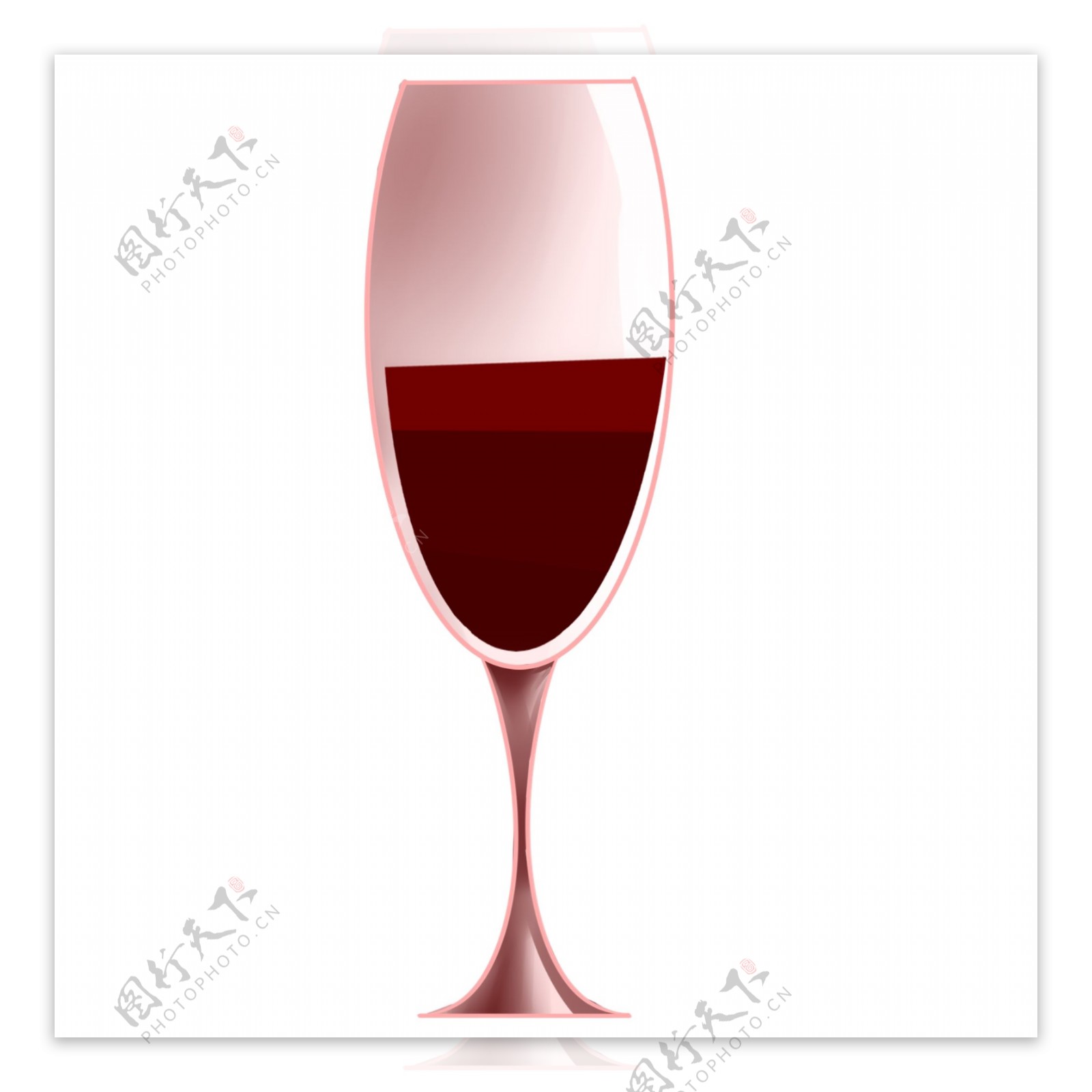 一杯红酒葡萄酒插画