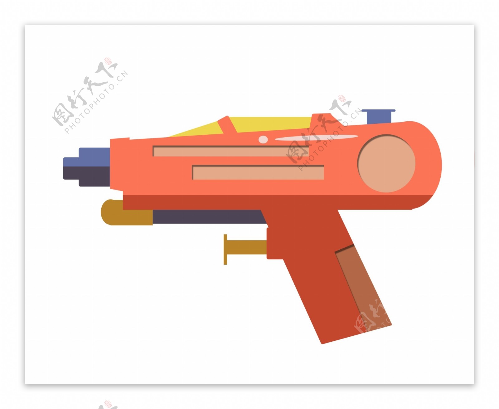 红色玩具水枪插图