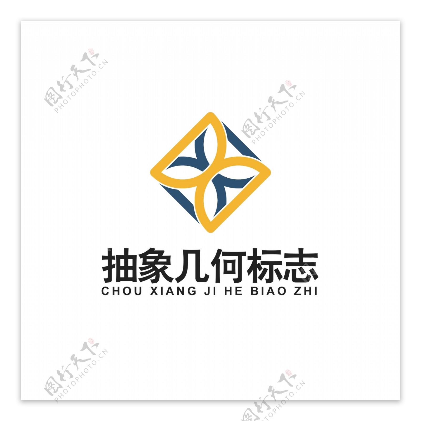 抽象几何图案logo