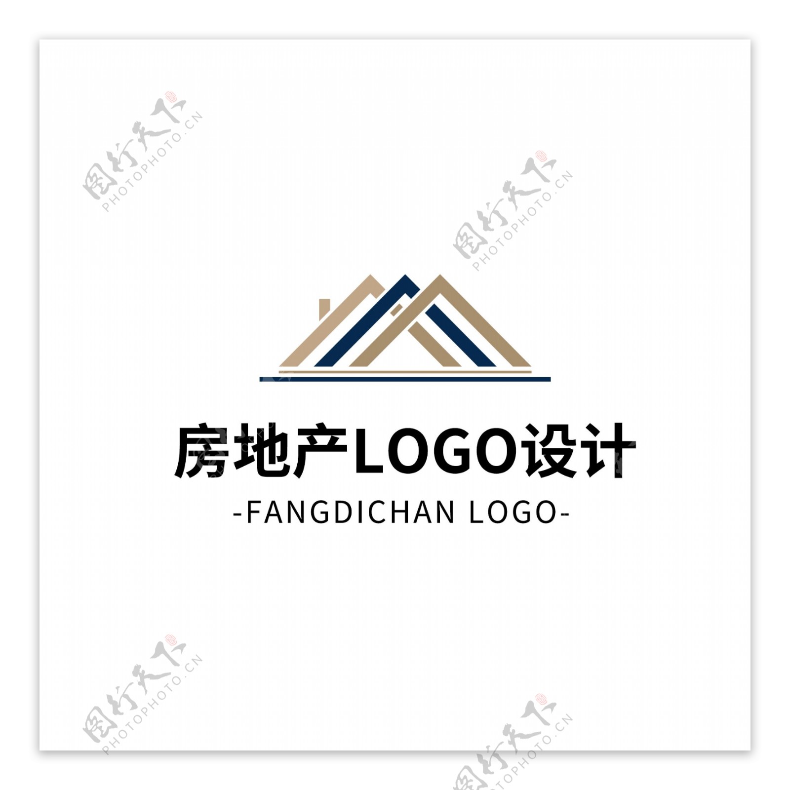 简约大气创意房地产logo标志设计