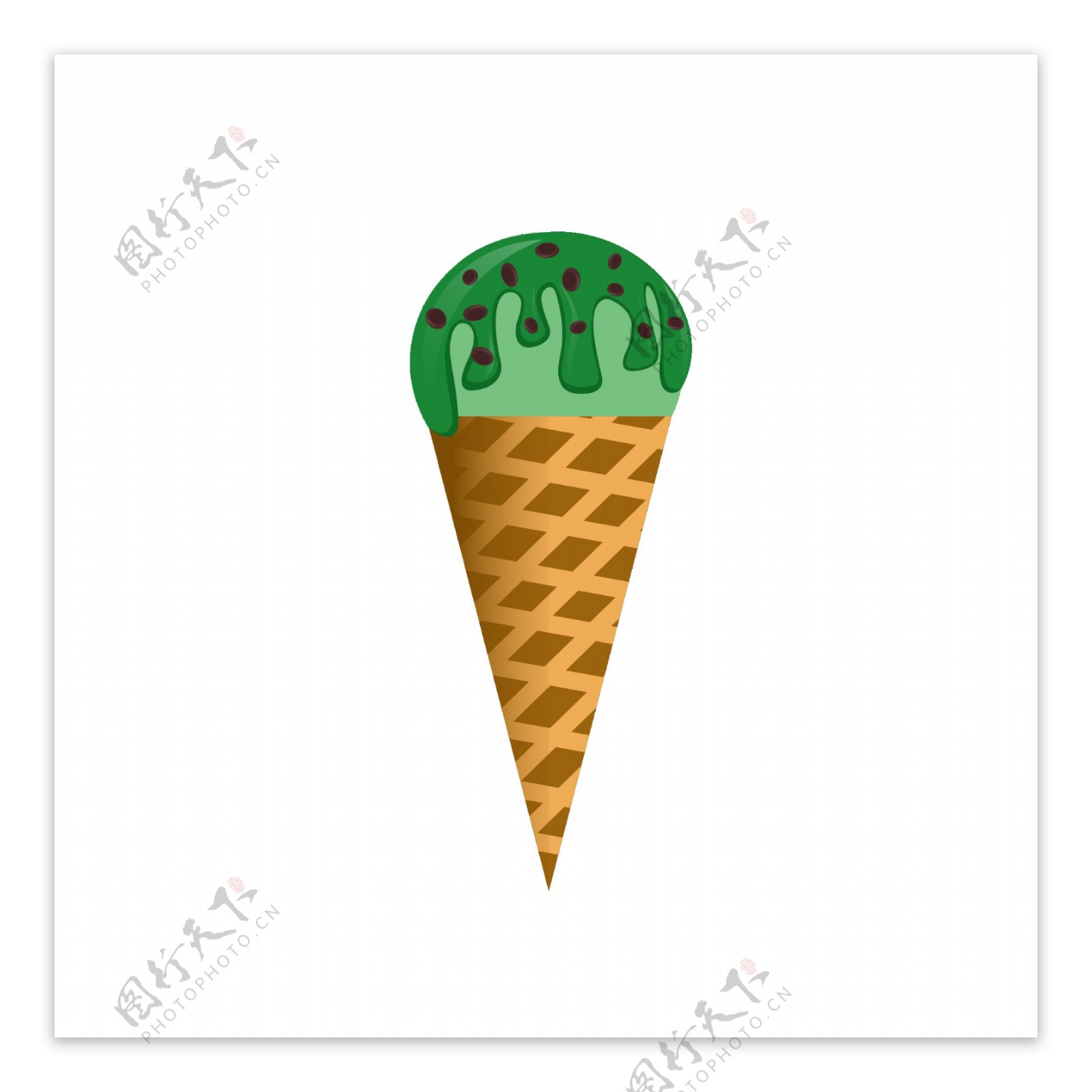 矢量夏天元素之卡通冰淇淋