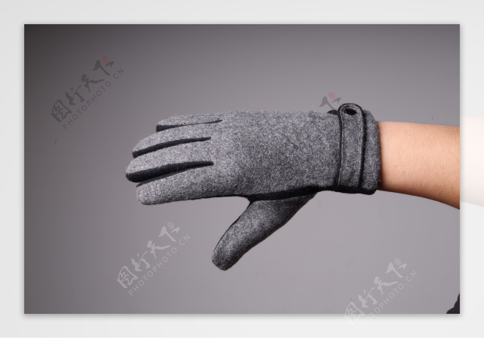 韩版男士绒手套冬季触屏手套