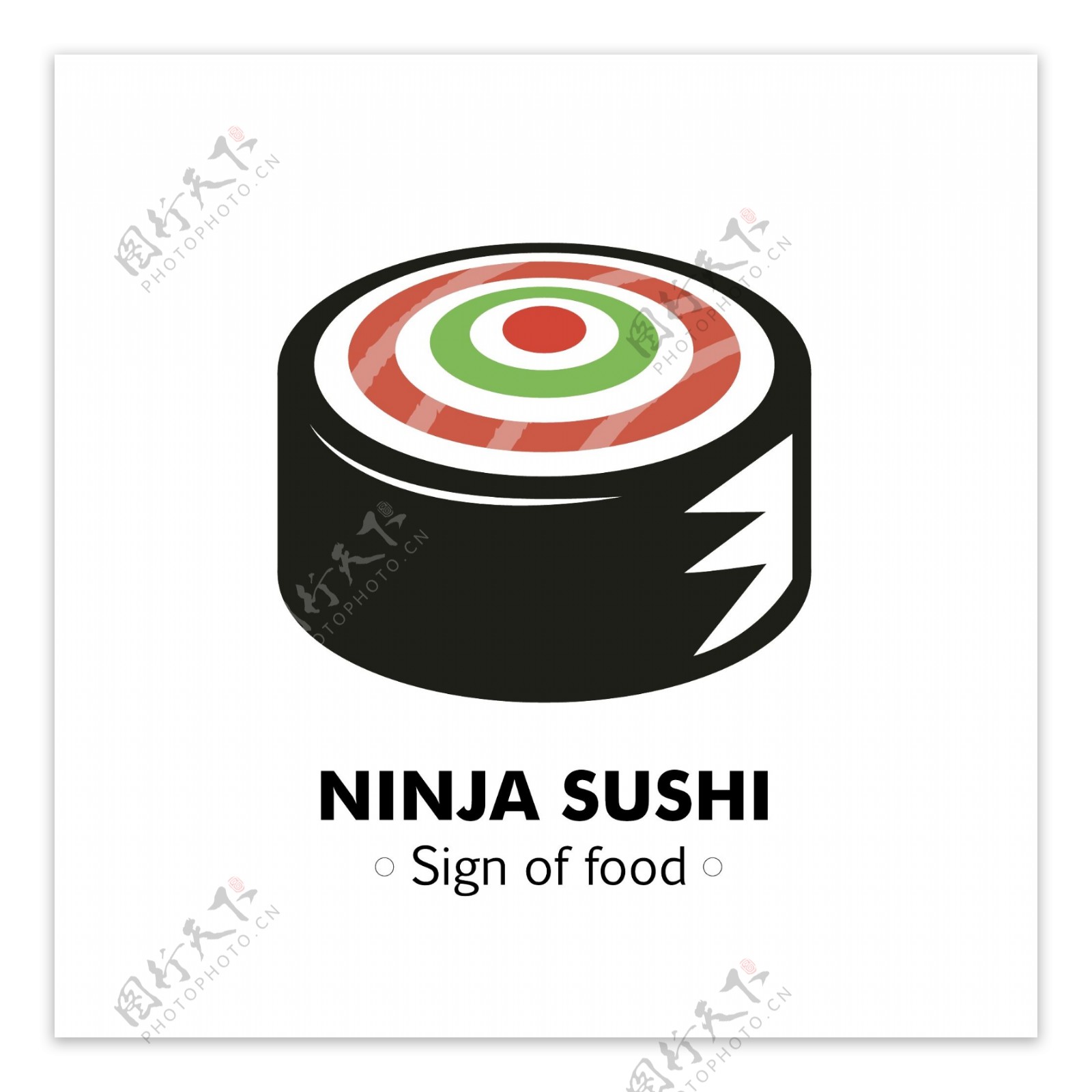 餐饮美食日式料理店寿司元素卡通logo