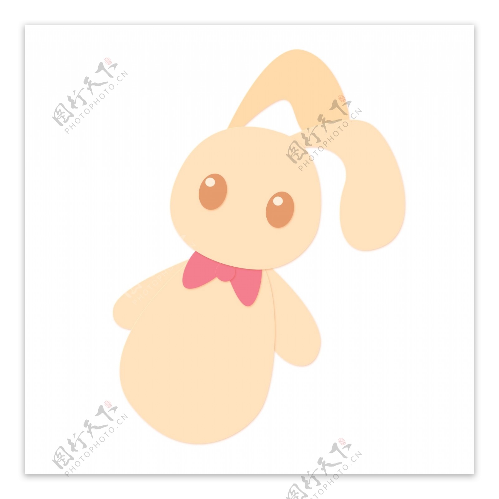 小兔子动物卡通透明素材