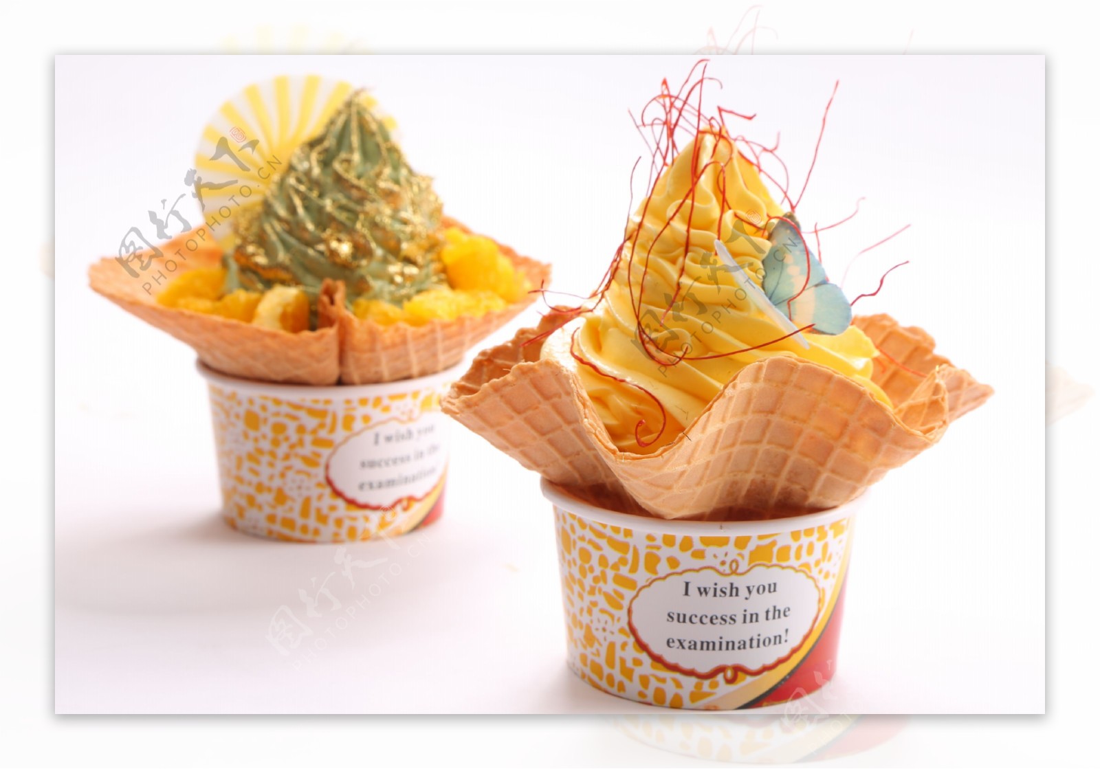 芒果花篮子冰淇淋