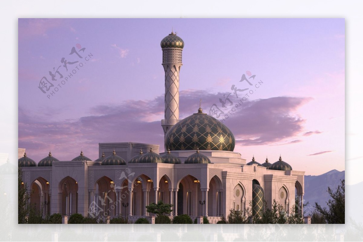 清真寺建筑效果图