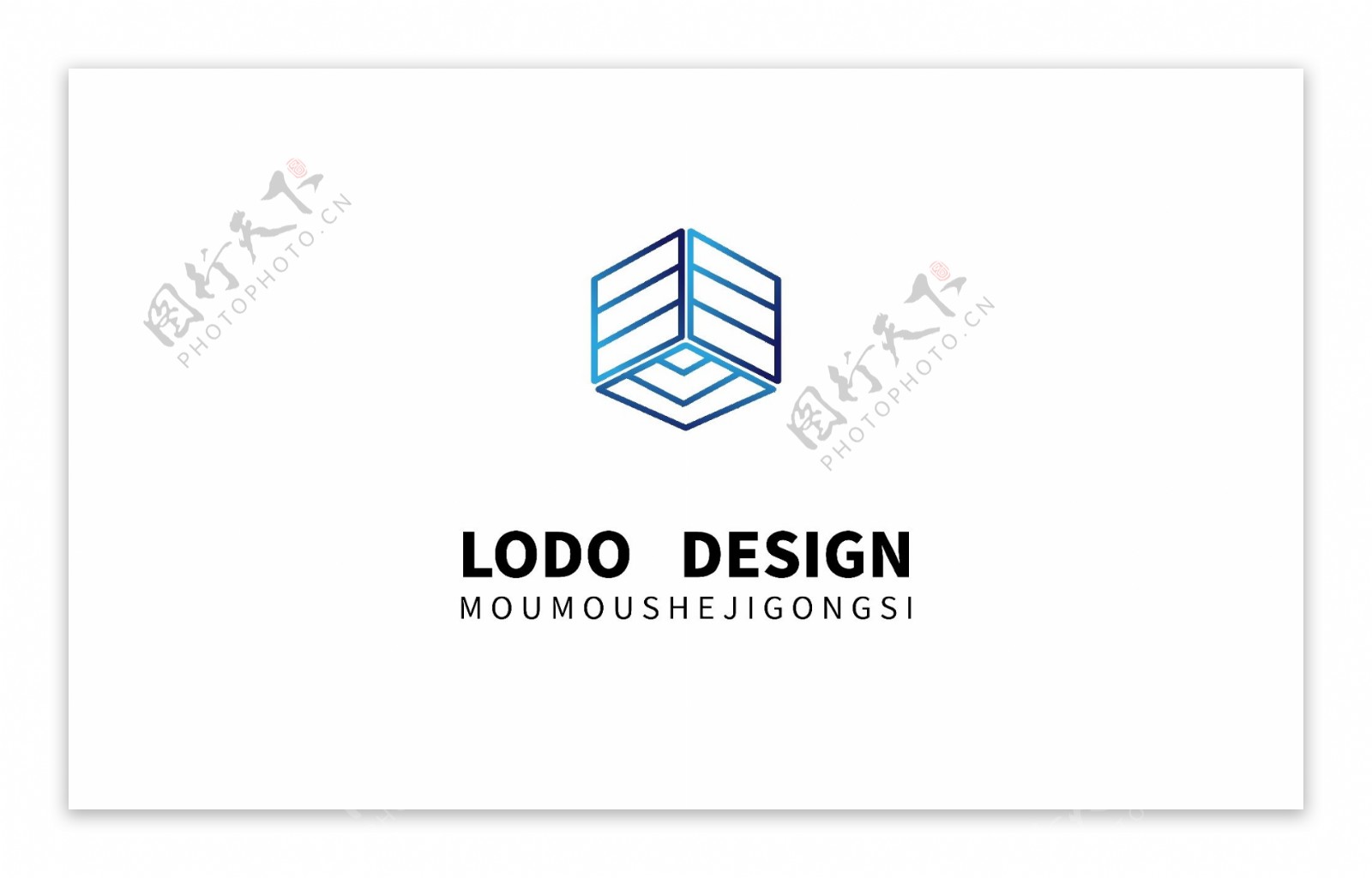 原创科技公司3d蓝色logo设计
