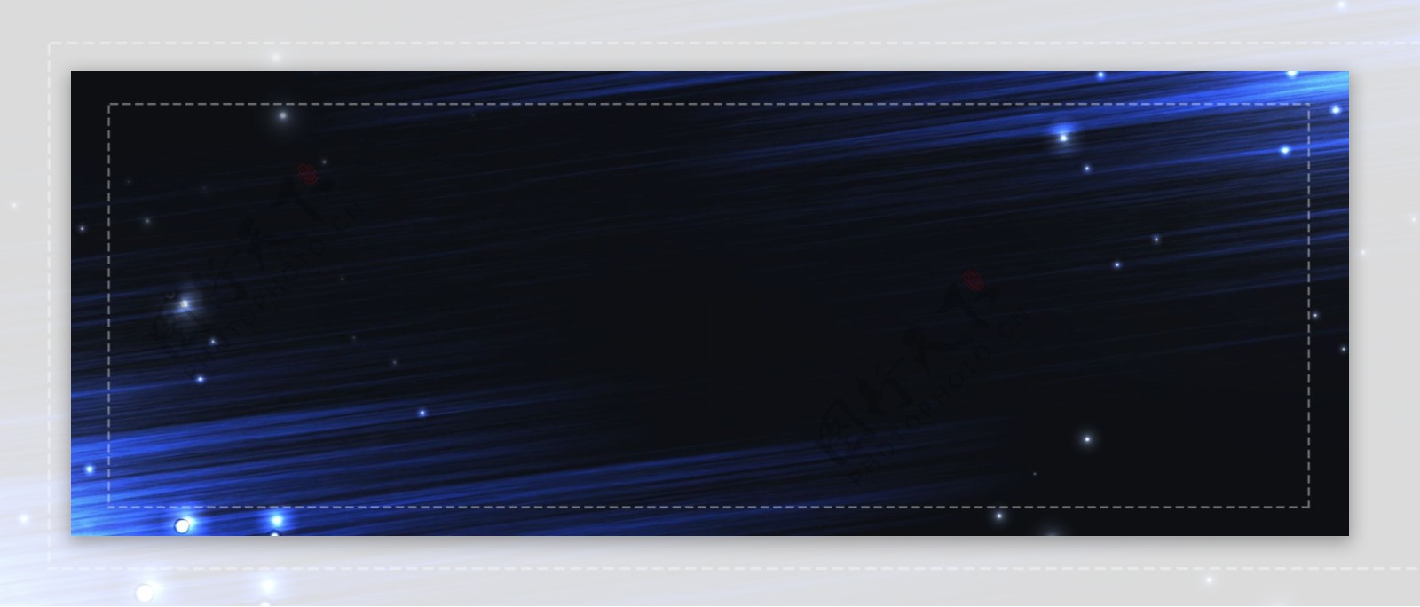 蓝黑科技星空速度线电商banner背景