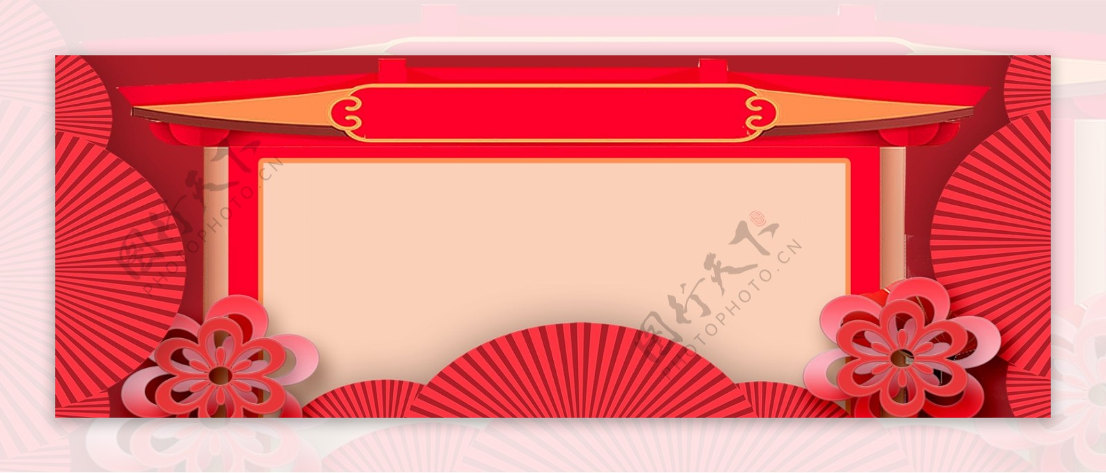古典大气节日节庆红色背景