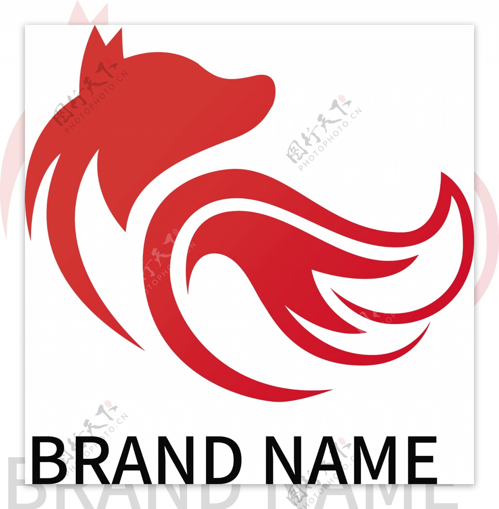红色狐狸户外服饰服装logo