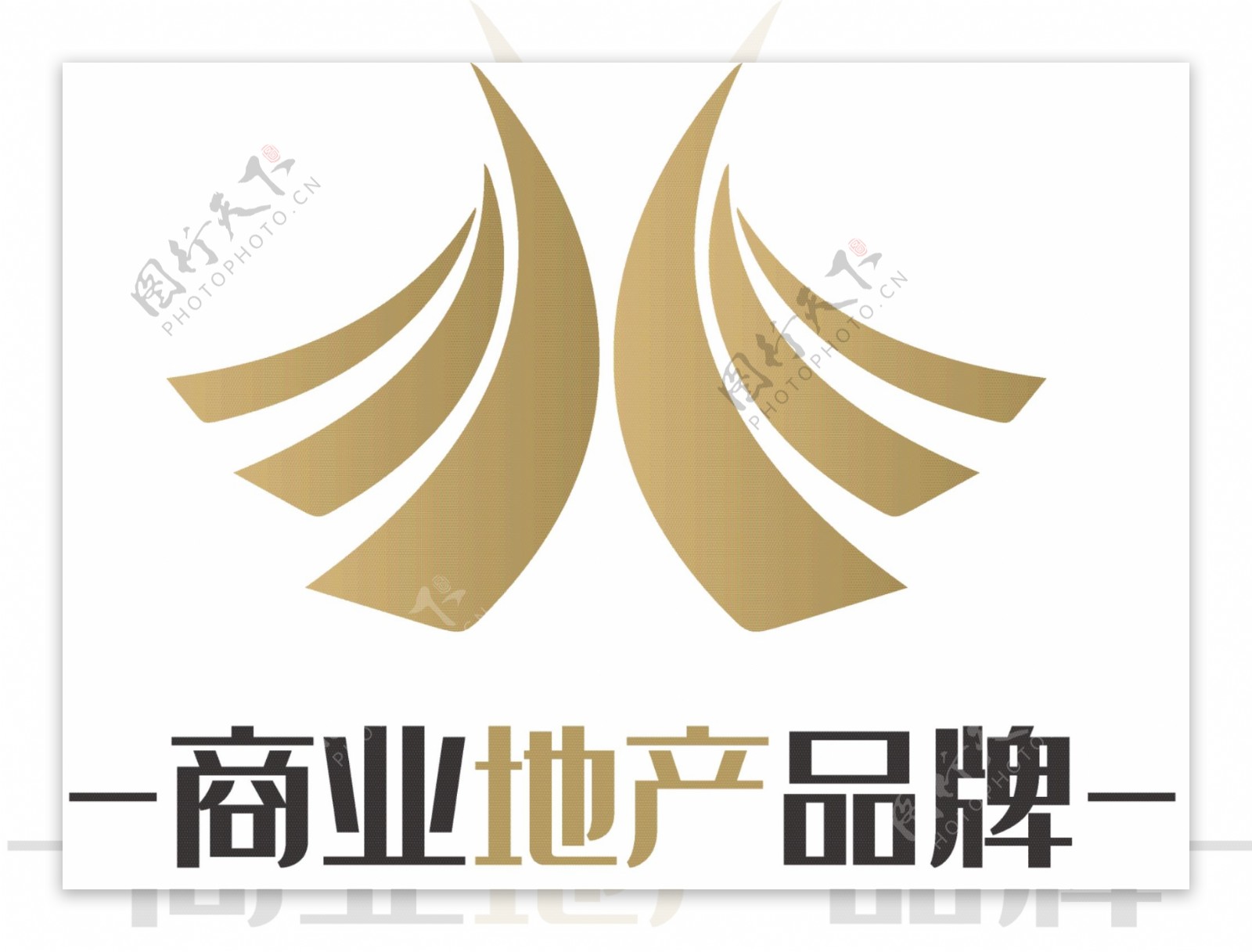 时尚金属质感地产房地产logo
