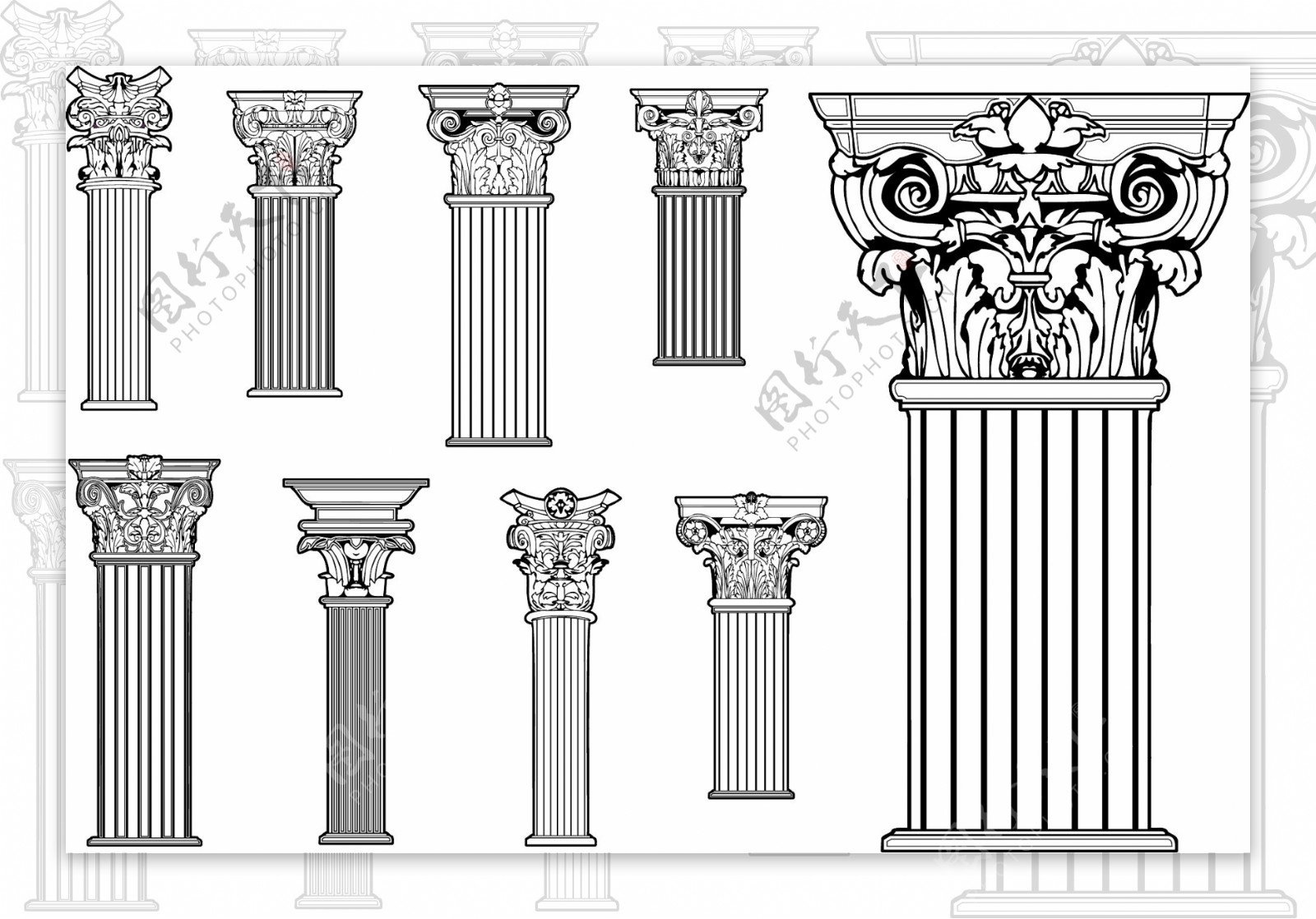 罗马柱科林斯柱式