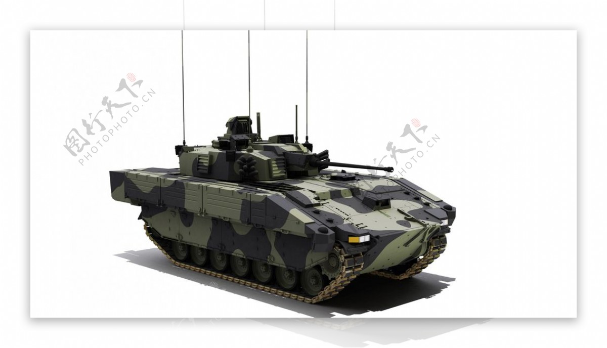 坦克战车武器插画背景