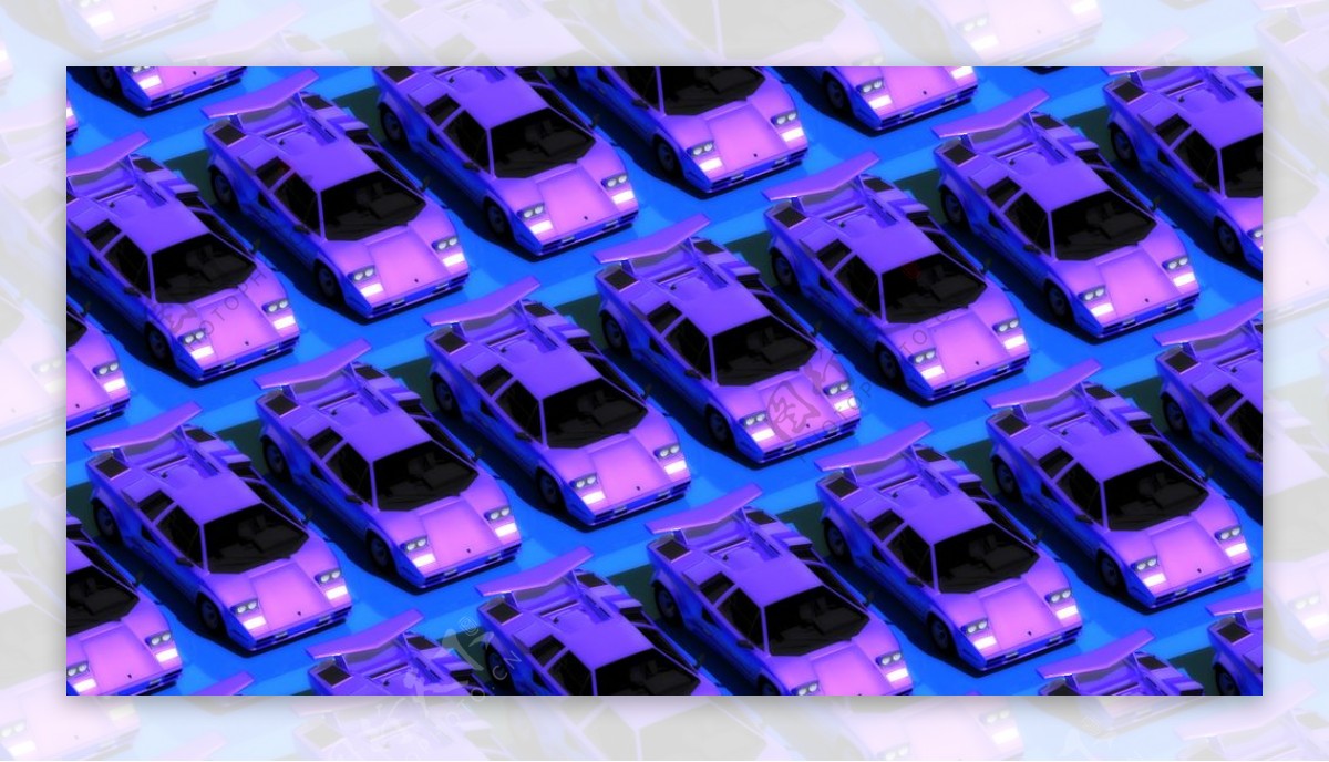 紫色汽车跑车背景