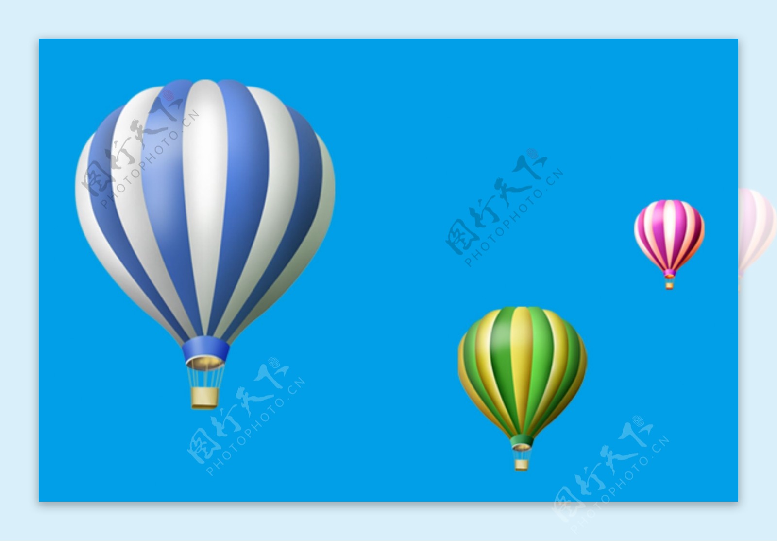卡通气球热气球