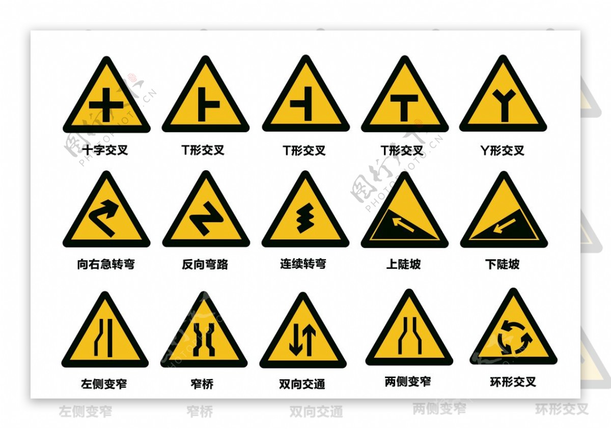 交通警告标识