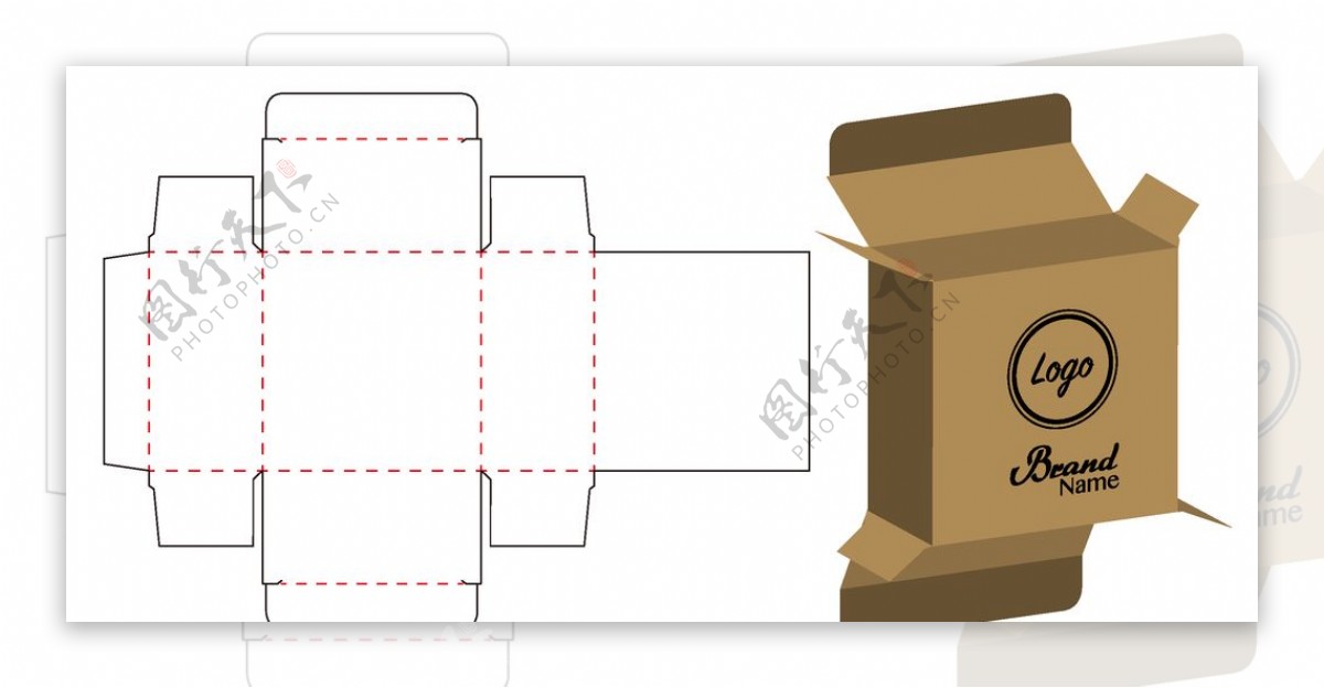纸质包装盒刀模设计图