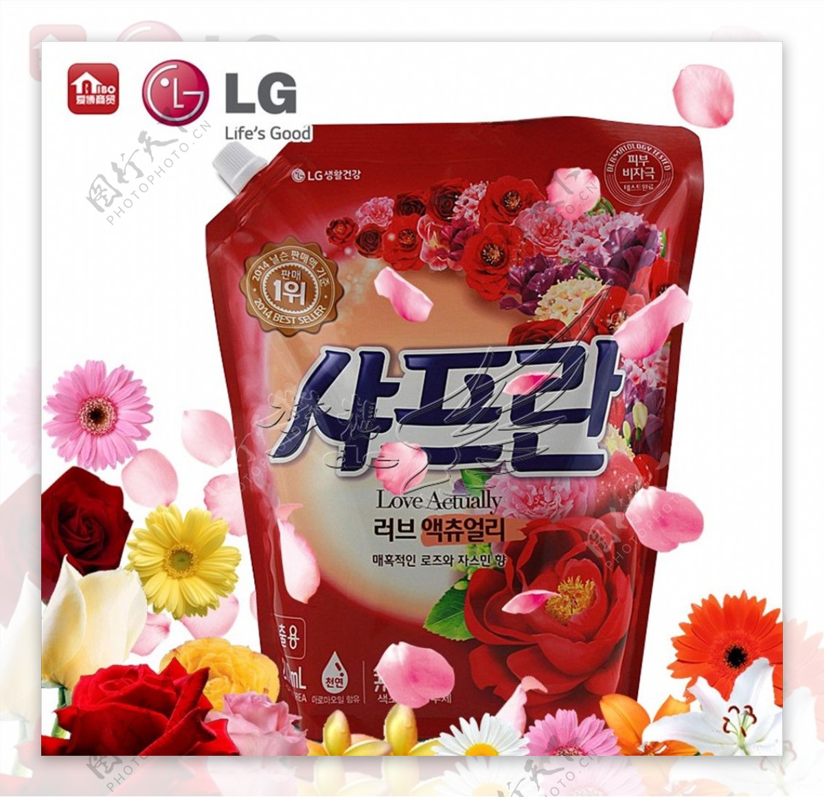 LG衣物柔顺剂混合花香韩国